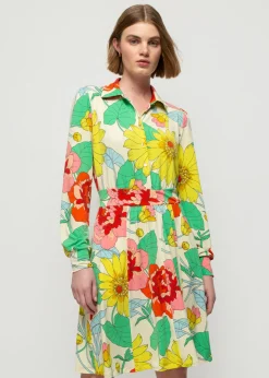 Vanilia Blouse Jurk Met Bloemenprint<Vrouw Jurken
