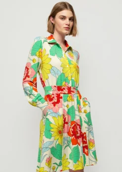 Vanilia Blouse Jurk Met Bloemenprint<Vrouw Jurken