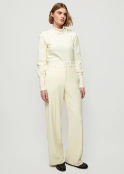 Vanilia Crinkle Structuur Pantalon<Vrouw Basics