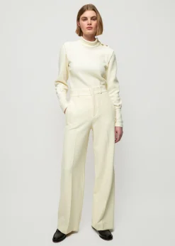 Vanilia Crinkle Structuur Pantalon<Vrouw Basics