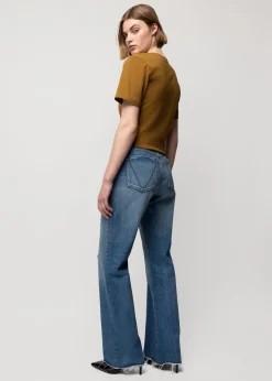 Vanilia Cropped Shirt Met Knoopdetail<Vrouw Tops