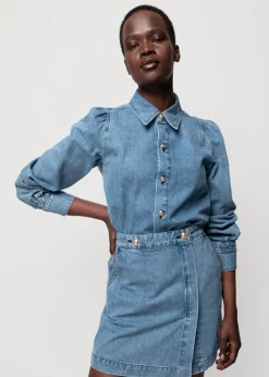 Vanilia Denim Blouse<Vrouw Two-Pieces
