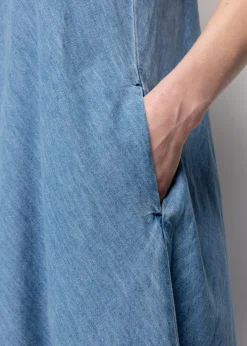 Vanilia Denim Slip Dress<Vrouw Jurken