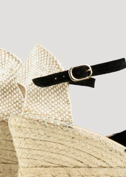 Vanilia Espadrij Suede Sandalen Met Sleehak<Vrouw Schoenen