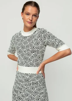 Vanilia Jacquard Gebreide Rok<Vrouw Two-Pieces