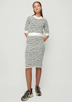 Vanilia Jacquard Gebreide Rok<Vrouw Two-Pieces