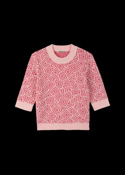 Vanilia Jacquard Gebreide Top<Vrouw Tops