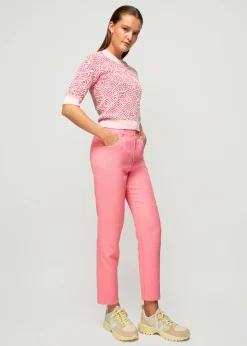 Vanilia Jacquard Gebreide Top<Vrouw Tops