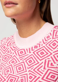 Vanilia Jacquard Gebreide Top<Vrouw Tops