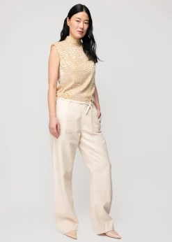 Vanilia Jacquard Viscose Top<Vrouw Tops