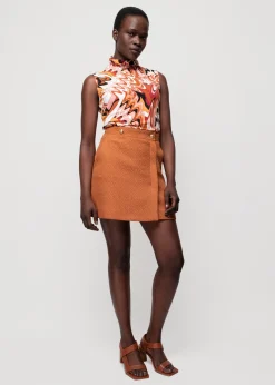 Vanilia Jacquard Wikkelrok<Vrouw Rokken