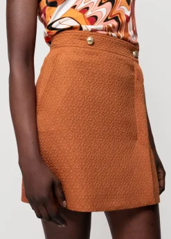 Vanilia Jacquard Wikkelrok<Vrouw Rokken