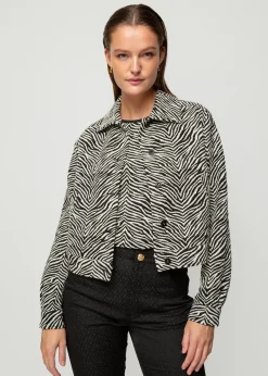 Vanilia Jacquard Zebra Jasje<Vrouw Jassen