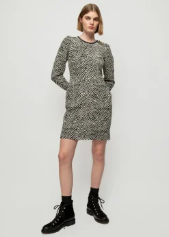 Vanilia Jacquard Zebra Jurk<Vrouw Jurken