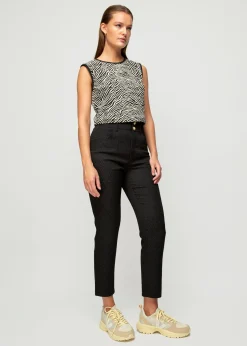 Vanilia Jacquard Zebra Top<Vrouw Tops