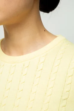 Vanilia Katoenen Kabeltop<Vrouw Tops