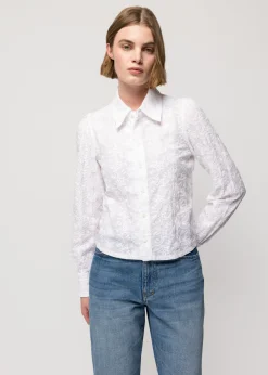 Vanilia Katoenen Ripple Blouse<Vrouw Basics