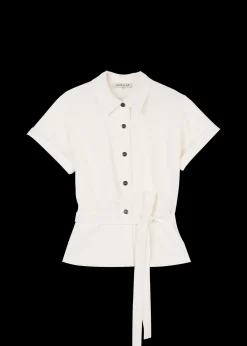 Vanilia Linnen Blouse Met Korte Mouw<Vrouw Two-Pieces