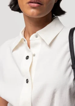 Vanilia Linnen Blouse Met Korte Mouw<Vrouw Two-Pieces