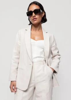 Vanilia Linnen Colbert<Vrouw Colberts & Gilets