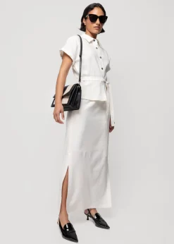 Vanilia Linnen Maxi Rok<Vrouw Two-Pieces