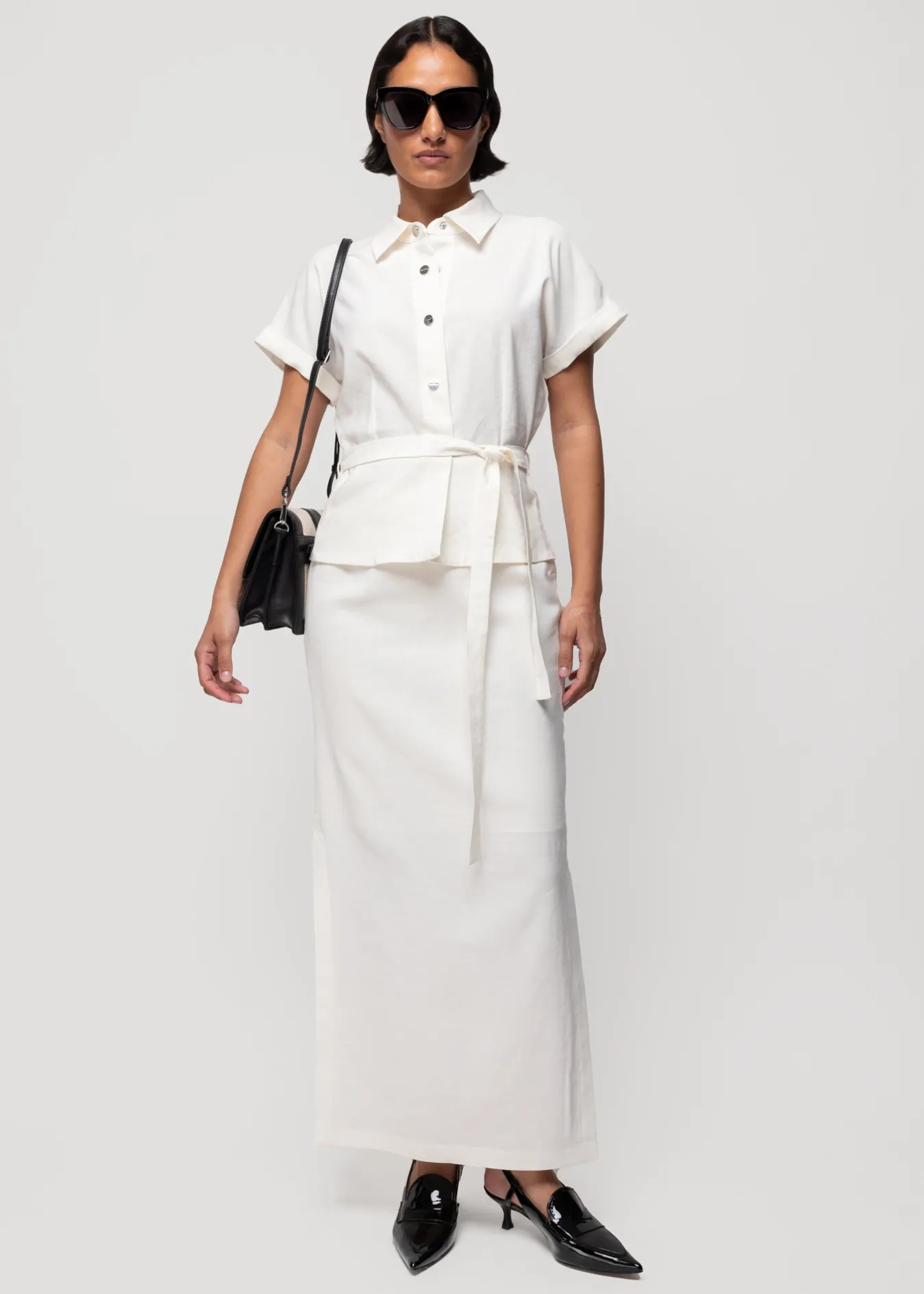 Vanilia Linnen Maxi Rok<Vrouw Two-Pieces