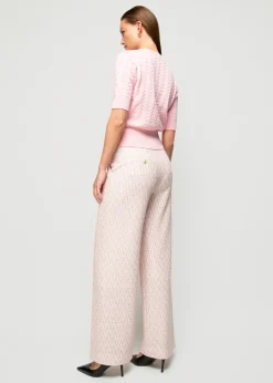 Vanilia Pantalon Met Zigzag Structuur<Vrouw Broeken