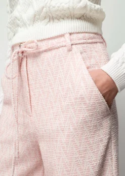 Vanilia Pantalon Met Zigzag Structuur<Vrouw Broeken