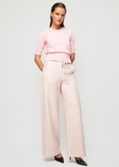 Vanilia Pantalon Met Zigzag Structuur<Vrouw Broeken