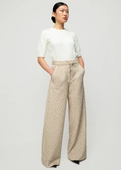 Vanilia Pantalon Met Zigzag Structuur<Vrouw Broeken
