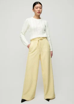 Vanilia Pantalon Met Zigzag Structuur<Vrouw Broeken