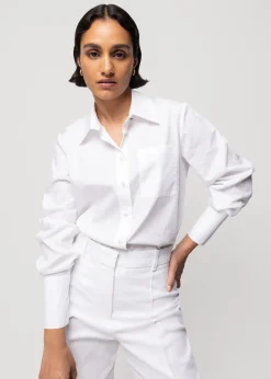 Vanilia Poplin Katoenen Blouse<Vrouw Basics