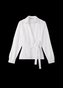 Vanilia Poplin Wrap Blouse<Vrouw Basics
