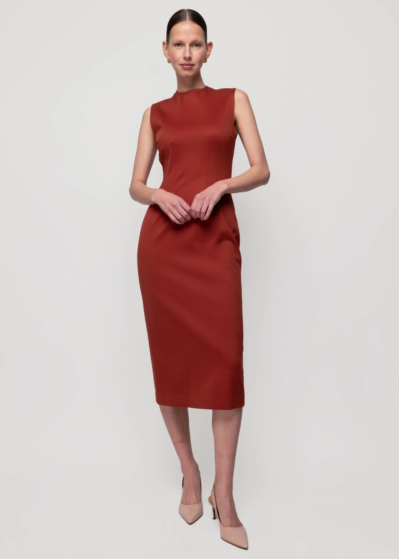 Vanilia Punto Midi Jurk<Vrouw Jurken