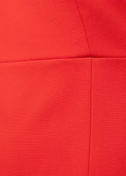 Vanilia Punto Midi Jurk Met Split<Vrouw Jurken