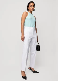 Vanilia Rib Haltertop<Vrouw Basics