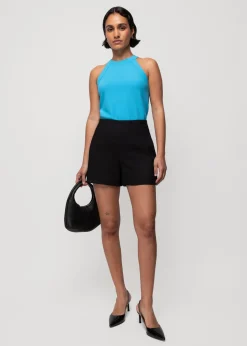 Vanilia Rib Haltertop<Vrouw Basics