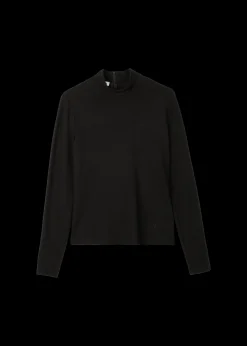 Vanilia Rib Top Met Col<Vrouw Basics