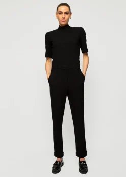 Vanilia Rib Top Met Col<Vrouw Basics