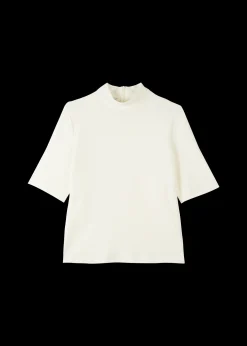 Vanilia Rib Top Met Col<Vrouw Basics