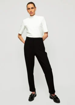 Vanilia Rib Top Met Col<Vrouw Basics