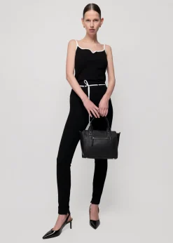 Vanilia Rib Top Met Hartvormige Hals<Vrouw Basics