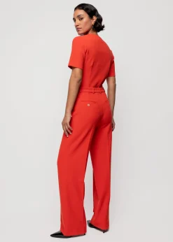 Vanilia Rib Top Met V-Hals<Vrouw Tops