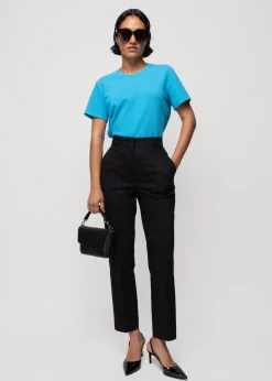 Vanilia Rib T-Shirt<Vrouw Basics