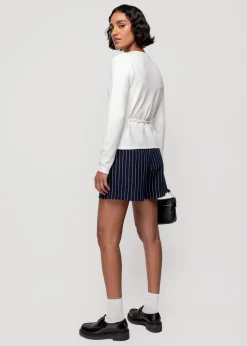 Vanilia Rib Wikkeltop<Vrouw Basics