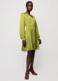 Vanilia Satijnen Mini Jurk<Vrouw Jurken