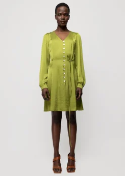 Vanilia Satijnen Mini Jurk<Vrouw Jurken