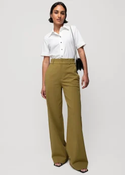 Vanilia Stretch Blouse Met Korte Mouw<Vrouw Basics