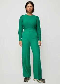 Vanilia Struc Top Met Gouden Knopen<Vrouw Tops