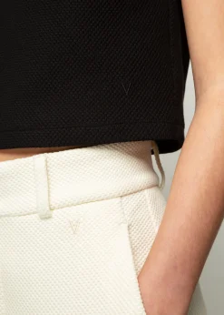 Vanilia Struc Top Mouwloos<Vrouw Basics